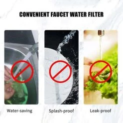 Faucet Water Filter Purifier Kitchen Faucet Filtration Activated Carbon Removes Chlorine Fluoride Heavy Metals Hard Water Softener 7 Faucet Water Filter Purifier Kitchen Faucet Filtration Activated Carbon Removes Chlorine Fluoride Heavy Metals Hard Water Softener -Home Chef Shop 70367410 3