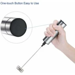 Electric Milk Frother, Milk Frother, Stainless Steel Milk Frother, And Cold Foam For Coffees, Espressos, Lattes, Cappuccinos -Home Chef Shop 71285745 3