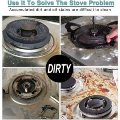 8Pcs Gas Hob Protector Teflon Silver Hob Gas Protector Gas Stove Protector Gas Stove Gas Burner Protector Non-stick Corrosion Protector (Silver 2727cm) -Home Chef Shop 71973283 3