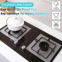 8Pcs Gas Hob Protector Teflon Silver Hob Gas Protector Gas Stove Protector Gas Stove Gas Burner Protector Non-stick Corrosion Protector (Silver 2727cm) -Home Chef Shop 71973283 4