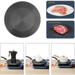 Heat Diffuser For Induction Hob, Defrost Plate, Energy Saving Diffuser, Gas Stove Aluminum (280mm6mm) -Home Chef Shop 71973479 3