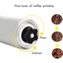 Moulin à Café Manuel Avec Réglage Réglable - Moulin à Bière Et Acier Inoxydable - Moulin à Café Pour Aeropress, Café Filtre, Expresso, Presse Française, Infusion Turque -Home Chef Shop 72509562 3