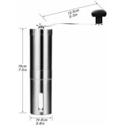 Moulin à Café Manuel Avec Réglage Réglable - Moulin à Bière Et Acier Inoxydable - Moulin à Café Pour Aeropress, Café Filtre, Expresso, Presse Française, Infusion Turque -Home Chef Shop 72509562 4