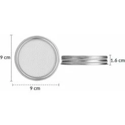 Pack Stainless Steel Sprouting Jar Lid Kit For Excellent Ventilation Wide Mouth Mason Jars Mason Jars For Making -Home Chef Shop 72509571 3