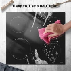 Induction Hob, 4 Zones Built-in Electric Hob 60cm Induction Cooker 6400w Touch Control, Child-safety Lock, Stop&go Function, Hard Wire, No Plug Included -Home Chef Shop 72566703 3