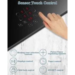 Induction Hob, Karinear 4 Burner Induction Cooker, Built-in Induction Hob, Electric Hob With Touch Control, Timer, Child Lock, 6600W -Home Chef Shop 72566713 4