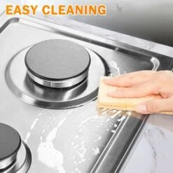 2 Burners Gas Hob, Built-in Gas Cooktop With With Flame Failure Protection 30cm Stainless Steel LPG/NG Convertible Included Plug -Home Chef Shop 72566714 4