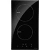 NOXTON Induction Hob Built-in 2 Zone Domino Electric Hobs With Touch Controls Black Glass Hot Plate 30cm 3500W