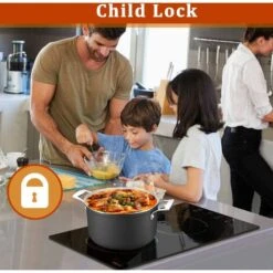 2 Zone Induction Hob, Hobsir Electric Hob 30cm, Built-in Induction Cooker, Touch Control, 9 Heating Levels, Safety Lock, Timer, 3500W, Hard Wire, No Plug Included -Home Chef Shop 73150173 5