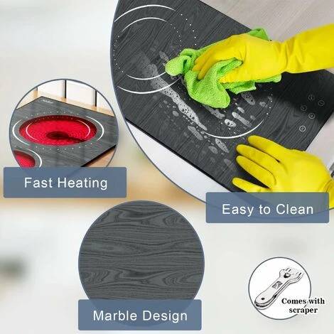 2 Zone Ceramic Hob, Hobsir Built-in Electric Hob 30cm, Marble, 3200W, Touch Control, Doul Zone, 9 Heating Levels, Safety Lock, Timer, Hard Wire, No Plug Included, LH06 4 2 Zone Ceramic Hob, Hobsir Built-in Electric Hob 30cm, Marble, 3200W, Touch Control, Doul Zone, 9 Heating Levels, Safety Lock, Timer, Hard Wire, No Plug Included, LH06 - Image 4