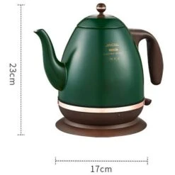 Retro Electric Kettle 304 Stainless Steel Household Appliances 1.5l Portable Travel Water Boiler 1500w European Style Coffee Pot Red -Home Chef Shop 74691829 5