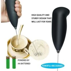 GDRHVFD Portable Latte Milk Frother - Bulletproof Coffee Mixer, Cappuccino, Smoothie, Matcha, Hot Chocolate, Electric Mixer For Christmas Gifts. -Home Chef Shop 74949851 4