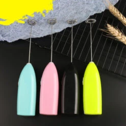 GDRHVFD Portable Battery Operated Milk Frothers - Electric Coffee Frother Whisk, Battery Powered Stirrer, Portable Milk Frother, Mini Blender For Bulletproof Coffee, Cappuccino, Latte, Frappe And Mat -Home Chef Shop 74949952 4