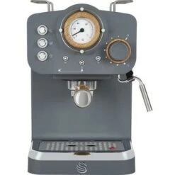 Swan Espresso Coffee Machine, Nordic Grey, ESE Pods Or Ground - SK22110BN 8 Swan Espresso Coffee Machine, Nordic Grey, ESE Pods Or Ground - SK22110BN -Home Chef Shop 77196603 4