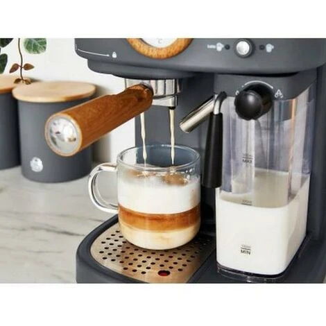 Swan Espresso Coffee Machine, Nordic Grey, ESE Pods Or Ground - SK22110BN 5 Swan Espresso Coffee Machine, Nordic Grey, ESE Pods Or Ground - SK22110BN - Image 5