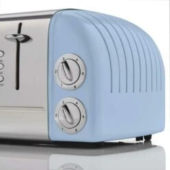 Swan 4 Slice Toaster Blue 1950s Retro-Style 6 Setting With Crumb Tray ST34020BLN -Home Chef Shop 77196974 3