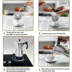 Express Aluminum Espresso - Covered 6 Cups 300 ML -Home Chef Shop 78700863 5