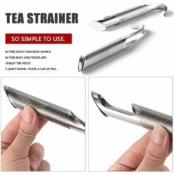 Tea Infuser 2 Pack Loose Tea Infuser Tea Steeper With Long Handle -Home Chef Shop 78706775 4