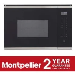 Built-in Microwave Oven With Grill In Black, 25L 900W - Montpellier MWBI73B -Home Chef Shop 80334023 5