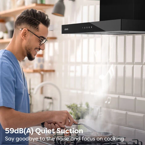 CIARRA 4 Speeds Class A++ 650m3/h Touch Control Chimney Cooker Hood 60cm -CD6102B 4 CIARRA 4 Speeds Class A++ 650m3/h Touch Control Chimney Cooker Hood 60cm -CD6102B - Image 4