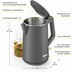 N8WERK Kettle, 1.5L -Home Chef Shop 82678004 3