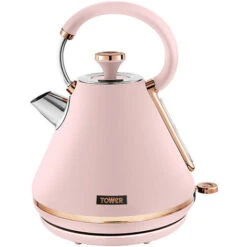 Tower Cavaletto Pyramid Kettle And 2 Slice Toaster Set Pink -Home Chef Shop 83668521 3