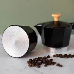 La Cafetiere Espresso Maker 3 Cup Black Wood Effect Handle -Home Chef Shop 83670265 4