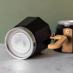 La Cafetiere Espresso Maker 3 Cup Black Wood Effect Handle -Home Chef Shop 83670265 5