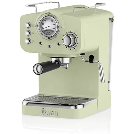 Swan Retro Green Pump Espresso Coffee Machine 1 Swan Retro Green Pump Espresso Coffee Machine