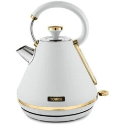 Tower Cavaletto Pyramid Kettle And 2 Slice Toaster Set Optic White -Home Chef Shop 83671076 3