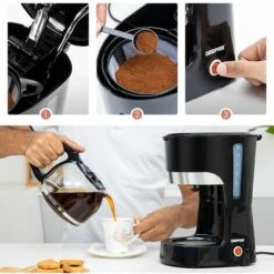 Filter Coffee Maker Machine Instant Anti-Drip 12 Cups 800W 1.5L Jug Geepas 8 Filter Coffee Maker Machine Instant Anti-Drip 12 Cups 800W 1.5L Jug Geepas -Home Chef Shop 83743697 4