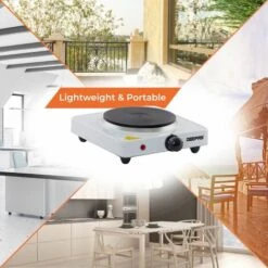 Hot Plate Electric Cooker Single Portable Table Top Kitchen Hob Stove 1000W -Home Chef Shop 83743768 4