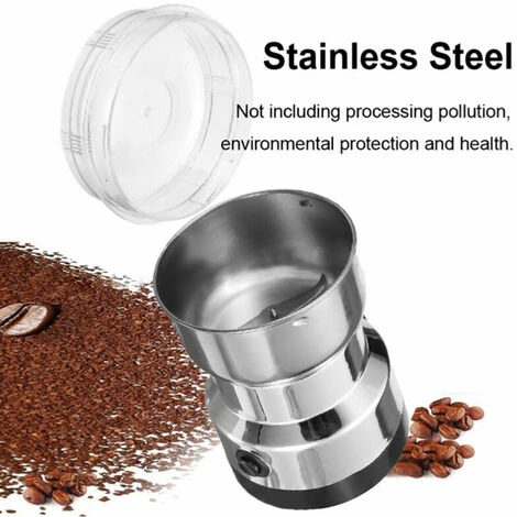 150W Electric Coffee Grinder, Grinder For Flax Seeds, Nuts, Pepper, Spices, Coffee Seeds And Others With Stainless Steel Blades 3 150W Electric Coffee Grinder, Grinder For Flax Seeds, Nuts, Pepper, Spices, Coffee Seeds And Others With Stainless Steel Blades - Image 3