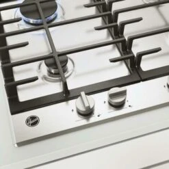 Hoover 60cm 4 Burner Gas Hob In Stainless Steel, Cast Iron Grids - HHG6BRK3X -Home Chef Shop 86105410 5