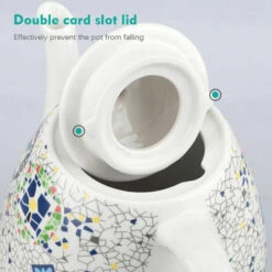 GTA Ceramic Electric Kettle, Boil Water Quickly And Easily, Removable Swivel Base And Boil Dry Protection, Hassle-Free Auto Shutoff, 1.5L, Pattern -Home Chef Shop 86207772 3