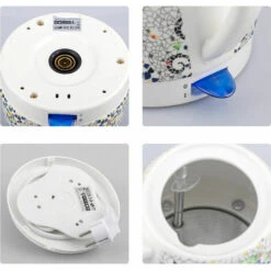 GTA Ceramic Electric Kettle, Boil Water Quickly And Easily, Removable Swivel Base And Boil Dry Protection, Hassle-Free Auto Shutoff, 1.5L, Pattern -Home Chef Shop 86207772 4