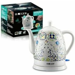 GTA Ceramic Electric Kettle, Boil Water Quickly And Easily, Removable Swivel Base And Boil Dry Protection, Hassle-Free Auto Shutoff, 1.5L, Pattern -Home Chef Shop 86207772 5