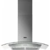 Zanussi ZHC92352X 90cm Chimney Hood With Curved Glass - Stainless Steel