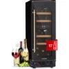 Klarstein Vinovilla 17 Built-In Duo Vilhelmine Edition Wine Fridge 17 Bottles 3-Colour Glass Door