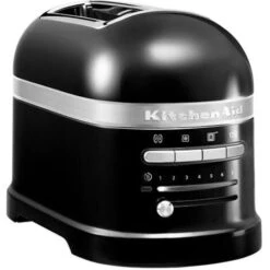 KitchenAid Artisan Onyx Black 2 Slot Toaster And Kettle Set -Home Chef Shop 87182673 2