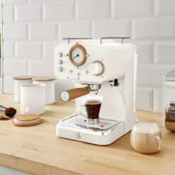 Swan Nordic Cotton White Pump Espresso Coffee Machine -Home Chef Shop 87185012 4