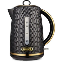 Tower Empire Kettle And 2 Slice Toaster Set Black -Home Chef Shop 87185148 3