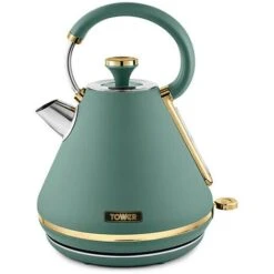 Tower Cavaletto Pyramid Kettle And 2 Slice Toaster Set Jade -Home Chef Shop 87185152 3
