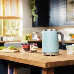Beko Duck Egg Blue & Chrome Cosmopolis 1.7L Kettle -Home Chef Shop 87185966 5
