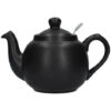 London Pottery Farmhouse Filter 2 Cup Teapot Matt Black