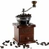 Manual Coffee Bean Grinder Hand Spice Herb Vintage Style Retro Wooden Burr Coffee Bean Grinder Knot Machine Cereal Grinder - Gift For Lover