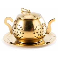 Tea Infuser Teapot - Stainless Steel Infuser (Gold) -Home Chef Shop 87859550 5