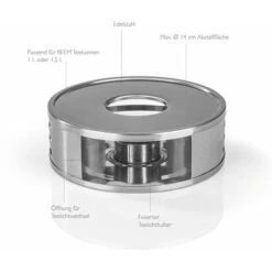 BEEM Stövchen Teapot Warmer- Stainless Steel -Home Chef Shop 87945975 4