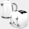 The Funky Appliance Company 1.7 Litre Kettle And 4 Slice Toaster Set White