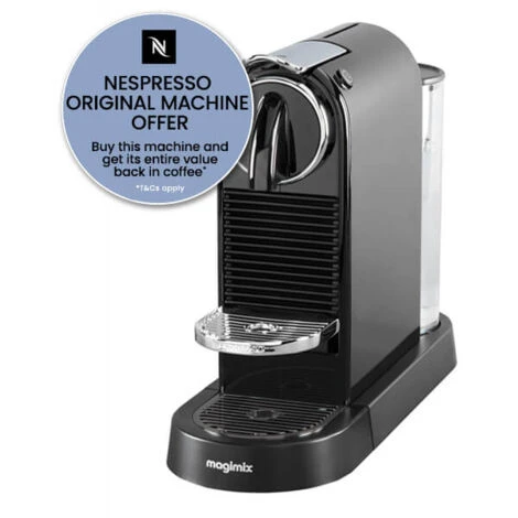 Magimix Nespresso Citiz Black Coffee Machine 1 Magimix Nespresso Citiz Black Coffee Machine